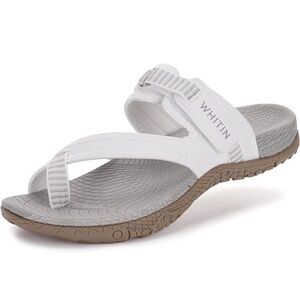 NWOT WHITIN Women's Toe Thong Sandal Beach Outdoor Flip Flop Arch Support White